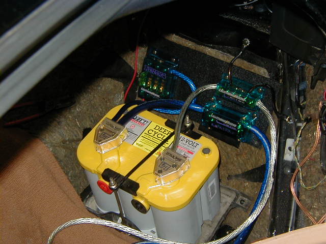 Relocated Optima battery