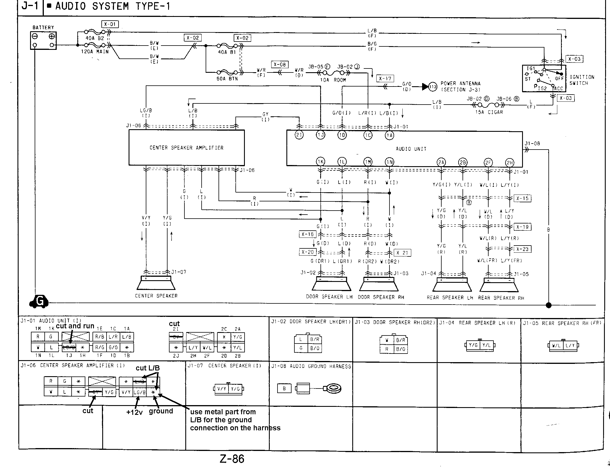 Wiring Schematic for Base Model Stereo